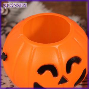 QUANSEN Halloween Party Props Plastic Pumpkin Bucket Decorate Halloween Decoration