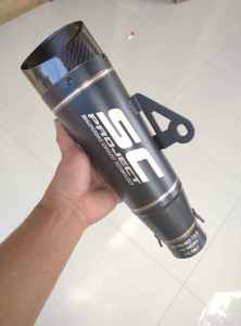 KNALPOT RACING SC project S1 hitam INLET 50MM