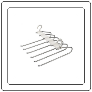 【JJ HOME】Magic Multi-Layer Pants Hanger Hanging Pants Scarf Jeans Trousers Multifunctional Folding Storage Rack