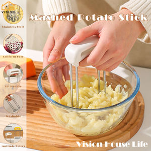 Vision Japanese Potato Masher Stainless Steel Potato Egg Avocado Crusher Kitchen Manual Garlic Sweet Potato Presser