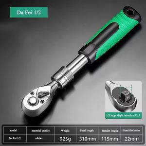 Toolbox Kunci soket alat perbaikan otomatis 1/2 kunci pas ratchet rilis cepat tiga-dalam-satu yang dapat ditarik