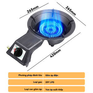 BH 1 năm - Bếp ga công nghiệp cao cấp 20Ybếp gas công nghiệp đơnnấu nhanhnhà hàng/nhà riêng