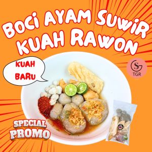 [KUAH RAWON] 1 Bks Boci Ayam Suwir Pedas Kuah Rawon Hotpot Instan