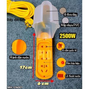 Ổ Cắm Điện Đa Năng Chống Giựt có Công Tắc Có Cổng USB Sạc Điện Thoại