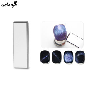 Monja 3 Phong Cách Làm móng dạng mắt mèo thanh nam châm 3D Hiệu ứng Mạnh Mẽ Đa Dòng Dải Hiệu ứng Từ Rod DIY Làm móng dụng cụ vẽ móng