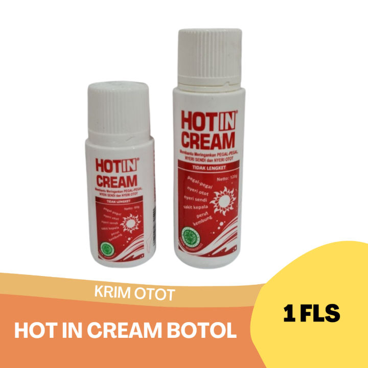 Hot in cream 60 gr botol (putih)