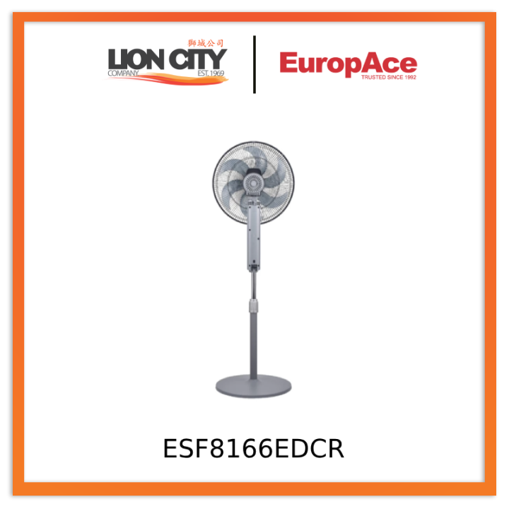 Europace ESF8166EDCR 16” Deluxe DC Stand Fan with Remote | Lazada Singapore
