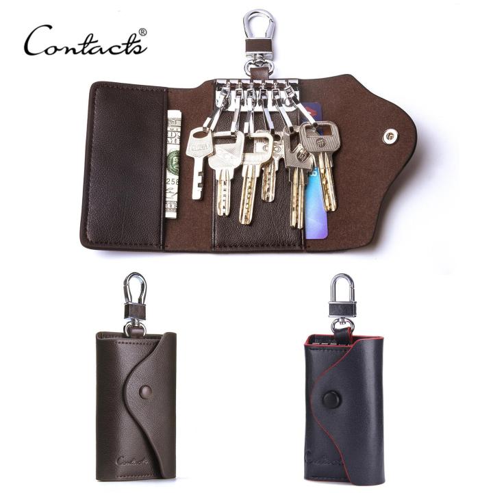 CONTACT'S Men's Genuine Leather Key Holders For Men Casual Key Case ...