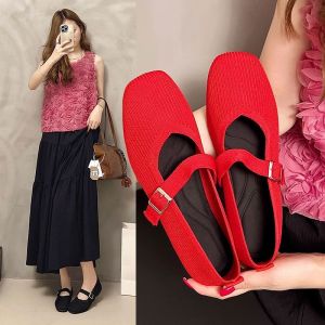 FJ Korean Summer Fashion Comfertabe no slip Flat shoes For Women D 2601