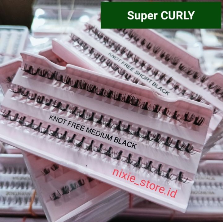 Eyelash Extension Bulu mata Tanam KNOT FREE EXTRA LENTIK EXTRA TEBAL