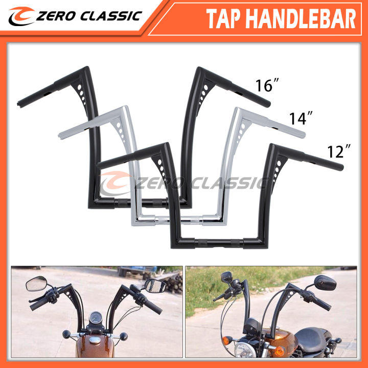 Chrome 25mm Super High Handlebar For Harley XL883 XL1200 & Yamaha – Motorcycle