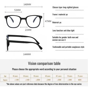 Portable flat antiblue light mirror