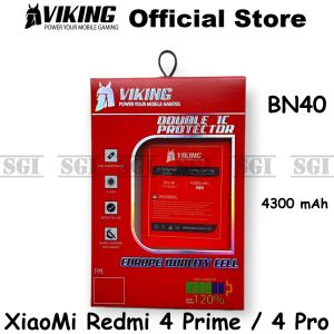 Baterai VIKING Double Power XiaoMi BN40 Redmi 4 Prime Pro Batre Batrai Battery Handphone HP Xiao Mi BN 40