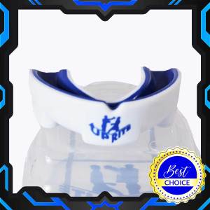 อัพไรท์ ฟันยาง นักกีฬา สีขาวน้ำเงิน  พร้อมกล่องใส่