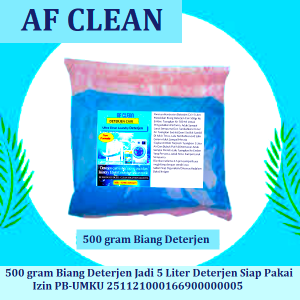 Biang Sabun Laundry Deterjen 500gram Jadi 5 Liter - AF CLEAN Biang Detergen 500 grm jadi 5l Sabun Cuci Laundry