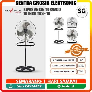 Advance Kipas Angin Tornado 18 Inch TDS - 18 / Kipas Tornado / Kipas besi 3in1 18 Inch TDS18 / TDS 18 - TDS-18 Hitam
