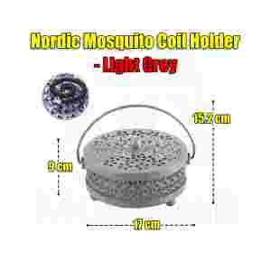 Nordic Design Mosquito Coil Holder | New Light Grey coil holder| Mosquito coil box | Mosquito coil case | Mosquito coil and holder | Portable Mosquito coil holder| Outdoor mosquito coil holder case | Hollow coil holder