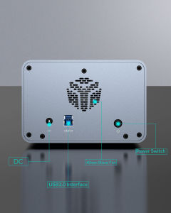 Yottamaster 2 Bay RAID External Hard Drive Enclosure for 2.5" 3.5" Hard Drives USB3.0 RAID Enclosure Support 32TB & RAID 0/1/JBOD/Clone/PM RAID Drive Storage for Video Photo Backup