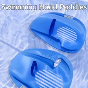 Swimming Hand Paddles Aid Material New PC Material Adjustable Swimming Paddles Power Training Gloves Palm Finger Webbed