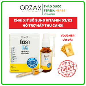 Vitamin giúp bé tăng chiều cao D3 K2 Ocean 20ml