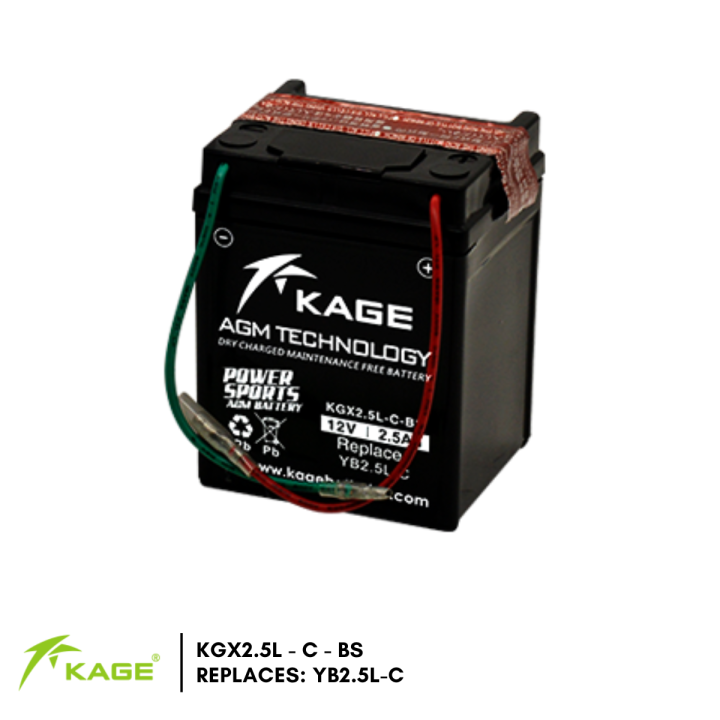 Kage Sealed Motorcycle Battery CT100/ WIND 125 /STX