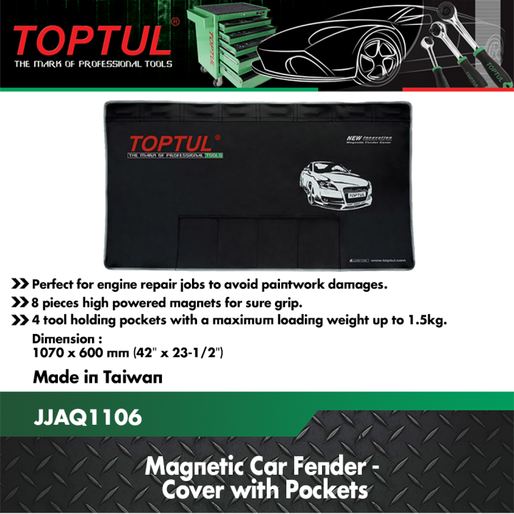 Toptul Car Fender Cover with Pockets (JJAQ1106) Lazada PH