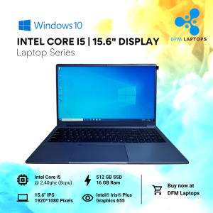 Business Gaming Laptop Computer 15.6" Display Intel Core i5 16GB RAM WIFI Ready HDMI USB 3.0 512GB SSD
