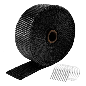 Motorcycle Exhaust Heat Wrap Roll Fiberglass Heat Shield Tape Exhaust Pipe Insulation Thermal Heat Wrap