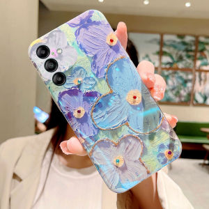 Ốp Điện Thoại Đẹp Vỏ Điện Thoại Samsung A16 A06 S24 FE A55 A35 A15 A25 A54 A34 5G A14 4G 2023 Hoa Mới Phong Cách Vẽ Tay Shiny Bluray Soft Ốp Lưng Silicon Samsung Galaxy A34 5G A54 5G