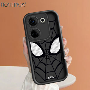 Hontinga Case For Tecno Camon 40 30 20 Pro 30 5G Pop 8 7 Pro Spark 20 20C 10 10C Spark Go 2024 2023 Case Spider Man Soft Original Square Ladder Silicone Full Cover Camera Protection Shockproof Rubber Cases Back Cover Phone Casing Softcase Top Seller