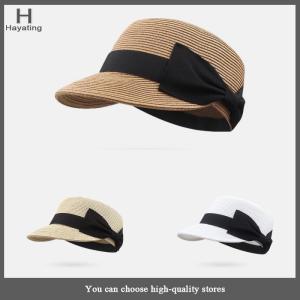Hayating Bow Shaped Dome Grass Woven Duckbill Hat For Women Summer Outdoor Face Enhancing Elegant Sun Protection And Shading Cap