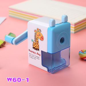 BLUE WHALE ชุดดินสอ+กบเหลา แบบมือหมุน เหลาง่ายไม่ติดขัด ลายการ์ตูนสีสันสดใส