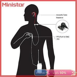 Ministar ไมโครโฟนชุดหูฟังหูฟังสำหรับ BF-888s วิทยุ Kenwood