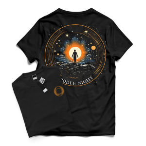 Baju Kaos Dewasa T-shirt Premium Dewasa cewek cowok pria wanita CIRCLE STAR 24S Super tebal sablon bandung