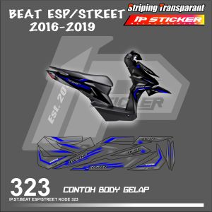 BEAT ESP/STREET 2016-2019 (COD) STIKER STRIPING MOTOR HONDA BEAT ESP/STREET HOLOGRAM DAN TRANSPARAN