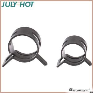 [JULYHOT] 10pcs hose Clamps ท่อน้ำมันเชื้อเพลิงสายท่อน้ำยึดห่วงท่ออากาศยึดสปริงคลิปเส้นผ่านศูนย์กลาง6mm 7mm 8mm 10mm 12mm 14mm 16mm 20mm