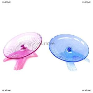 [COD] ourlove Running Disc Flying Saucer Exercise Wheel Toy for Mice Dwarf Hamsters Pet 18cm