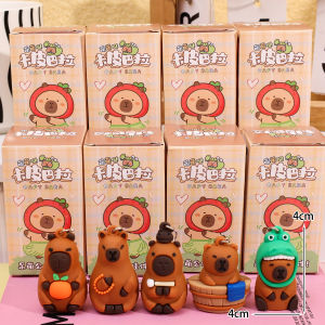 10pcs Capybara Blind Box Keychain Cute Snot Bear Figure Mystery Box Doll Pendant Car Keyring Bag Backpack Decorations