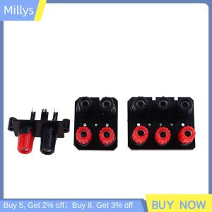Millys Bộ khuếch đại Loa giắc âm thanh gắn ngoài 2 4 6 vị trí đầu cắm chuối