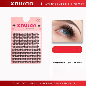 XUNRAN-Eyelashes Extension Clusters Eyelash DIY Segmented Bulumata Palsu + Lem Bulu Mata
