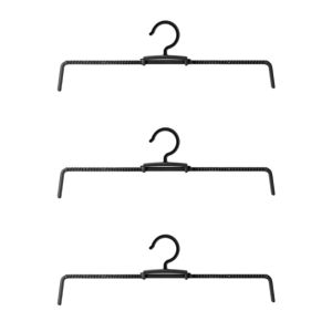 ZYJC 3pcs Stretchable Stainless Steel Spring Clothes Hanger Storage Multifunctional Skirts Jeans Hanger Durable High Toughness Clothes Drying Rack Closet Storage