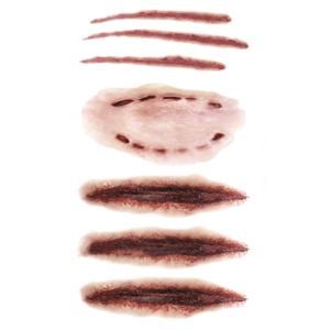 Sticker tattoo รอยกัด รอยแผล ซอมบี้ Halloween Costume ร้านไทย ส่งเร็ว