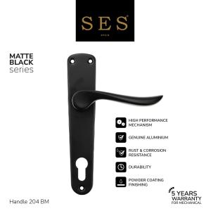 Gagang Pintu - Handle Pintu SES Aluminium 204 Black