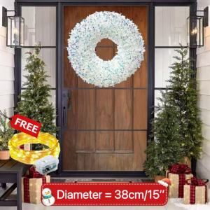 Believe 40cm Big Christmas Wreath With Lights Christmas Wreaths For Doors Christmas Wreath Front Door Christmas Wreaths Garlands Decorations Christmas Garland Complete Set Wreaths Decorations Xmass Decoration Sale Gold Christmas Decorations Top Sale