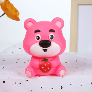 FF Lampu Tidur Beruang Stroberi Kartun Lampu Tidur Hati untuk Anak Perempuan Ornamen Lucu Hadiah Ulang Tahun COD