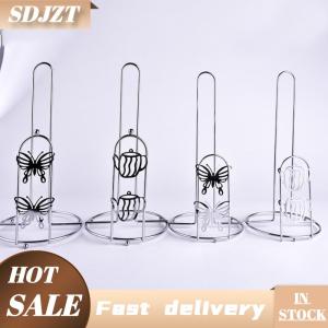 SDJZT Sắt mô giấy khăn chủ đứng hiện đại tối giản Countertop Dispenser cho nhà bếp bàn ăn thanh lịch màu đen bạc kết thúc
