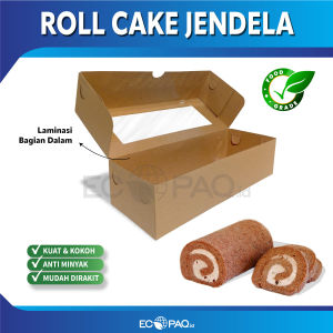 Dus Roll Cake - Box Bolu Gulung - Tebal (isi 10 pcs)