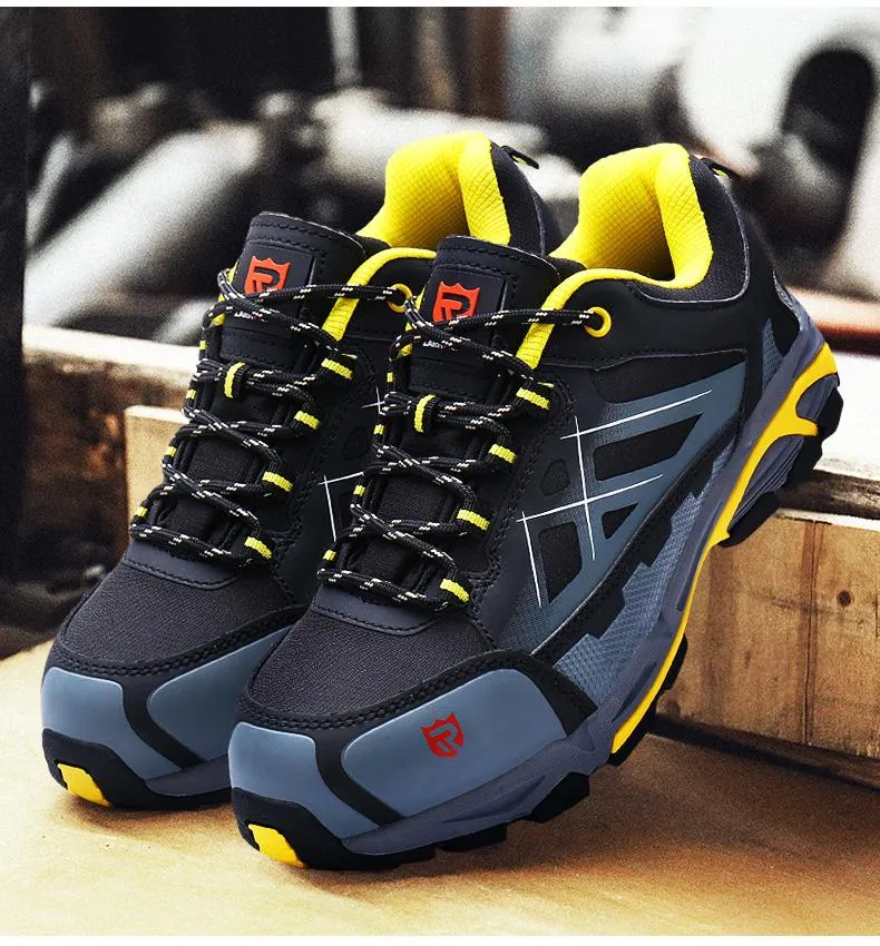 LARNMERN Safety Shoes and Work Boots Steel Head Shoes Breathable Rubber Anti slip Anti static Suitable for Night Work Lazada Singapore