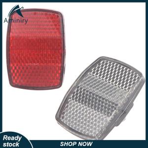 Aminiry[Love sports] Bicycle Plastic Reflector Tail Light Reflector Front And Rear Warning Tail Light