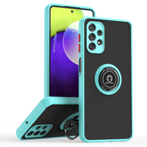 For Samsung Galaxy A32 5G Case Shockproof Armor Magnetic Holder Ring Stand Phone Cover for Sumsung A 32 32A Hard PC Matte Funda